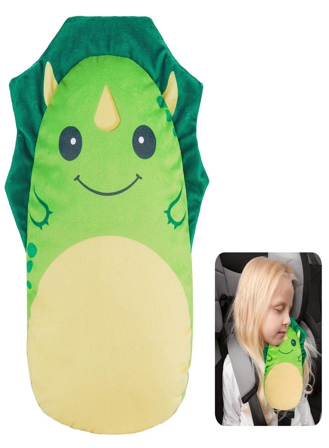 FIODAY Seatbelt Covers for Kids Car Seat Strap Pads Seat Belt Pillow Adjust Seat Belt Covers Seatbelt Cushion for Toddler Baby Boys Girls Travel Head Neck Shoulder Support,Green - Image 1